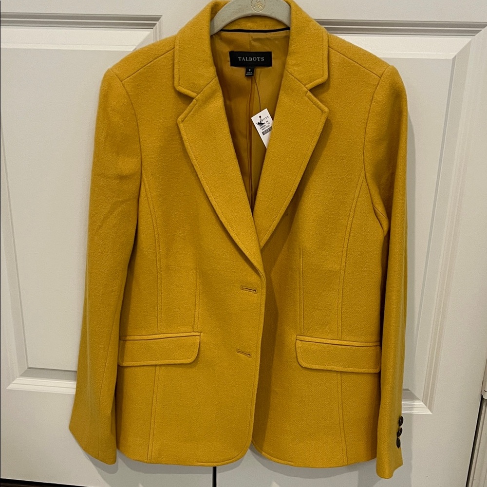 Talbots Mustard Yellow Blazer